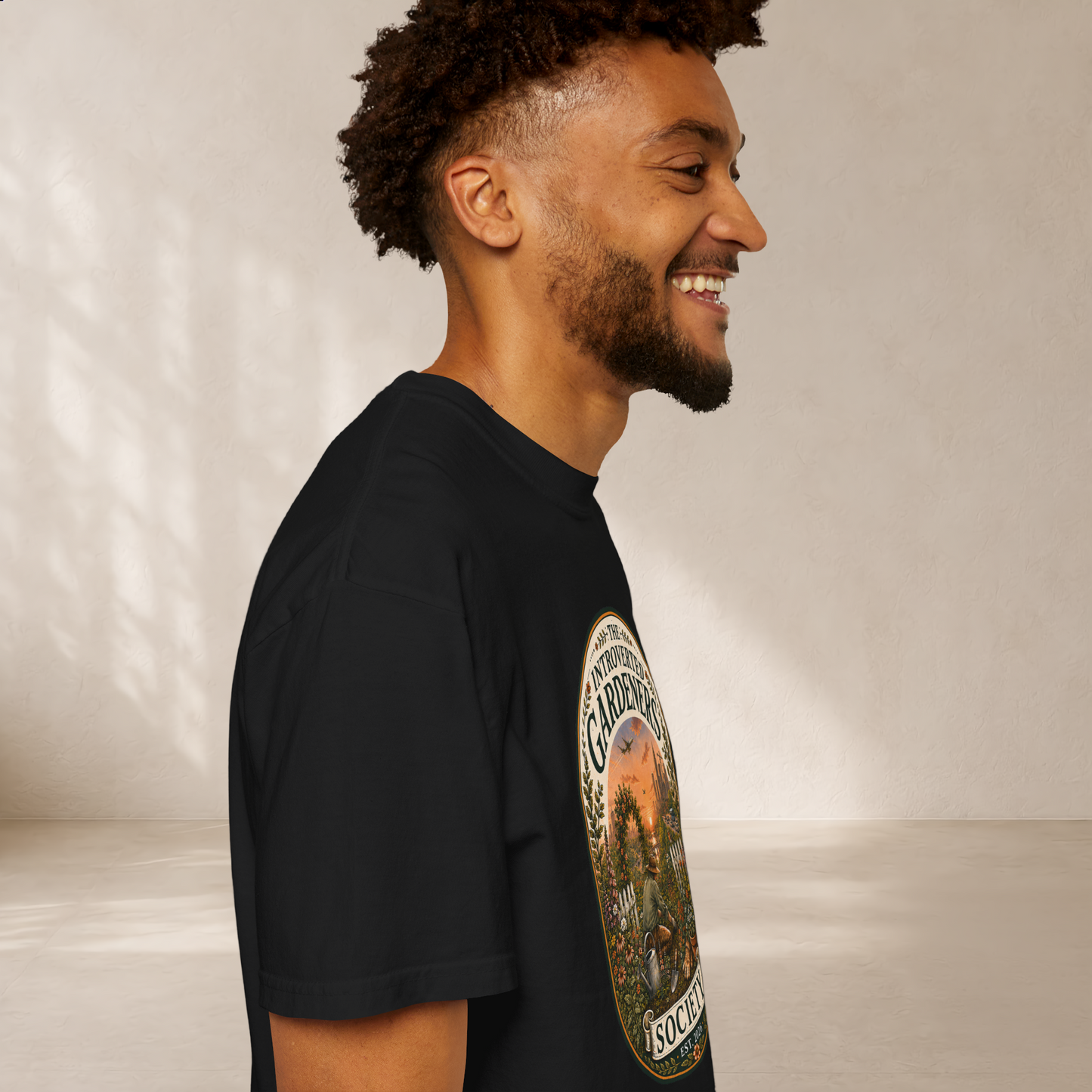 Gardeners Society T-Shirt — "Introverted Gardeners Society" Vintage Plant Lover Tee