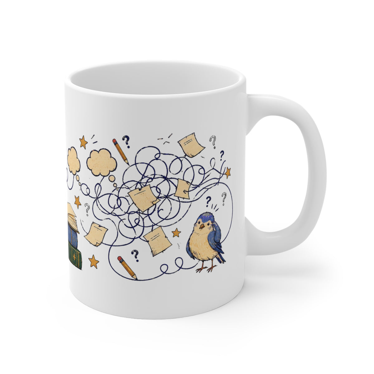 Back to School Collection – Coffee Cup – Quiet Please I’m Overthinking - Mug - Image 4