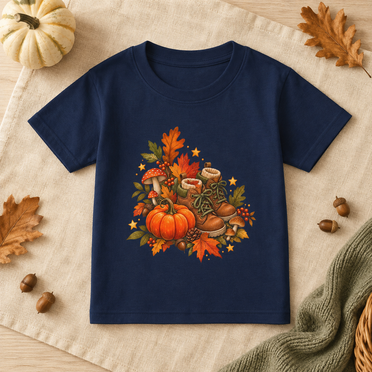 Little Pumpkin Explorer Toddler T-Shirt — Thanksgiving Autumn Adventure Tee - Kids clothes - Image 7