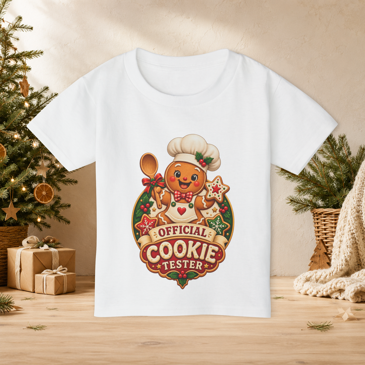 Kids’ “Official Christmas Cookie Tester” T-Shirt — Cute Gingerbread Holiday Tee - Kids clothes - Image 8