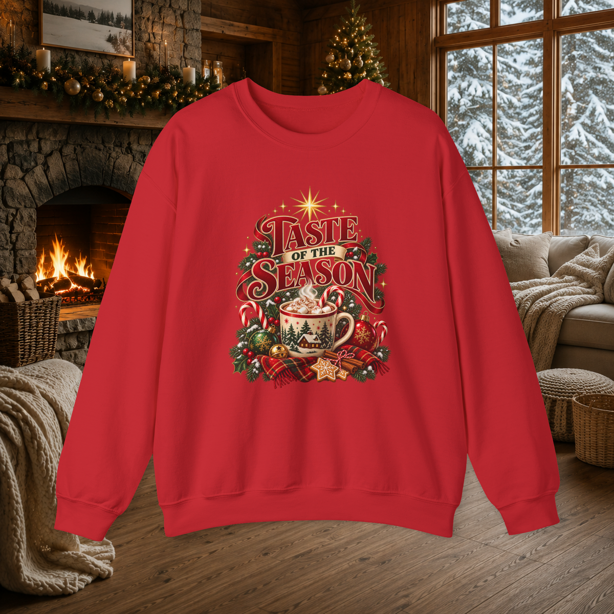 Unisex Adult “Taste of the Season” Christmas Sweatshirt – Cozy Holiday Crewneck - Sweatshirt - Image 6