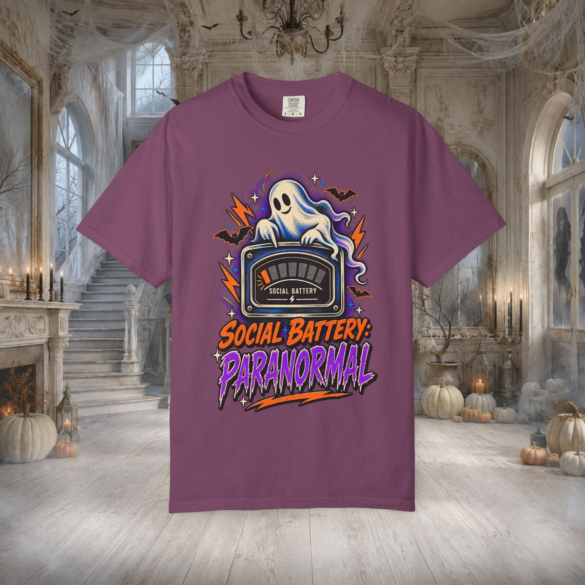 Unisex Adult Paranormal Social Battery T-Shirt - T-Shirt - Image 8