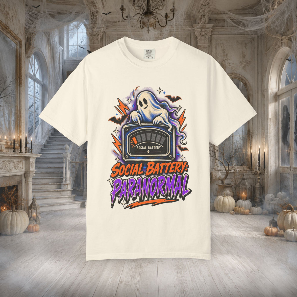 Unisex Adult Paranormal Social Battery T-Shirt - T-Shirt - Image 3