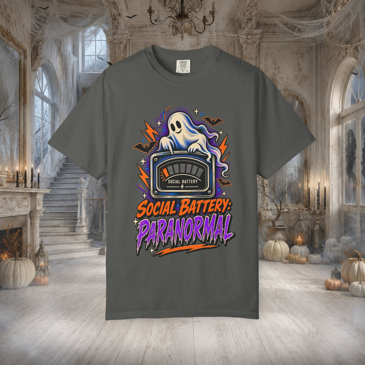 Unisex Adult Paranormal Social Battery T-Shirt - T-Shirt - Image 4