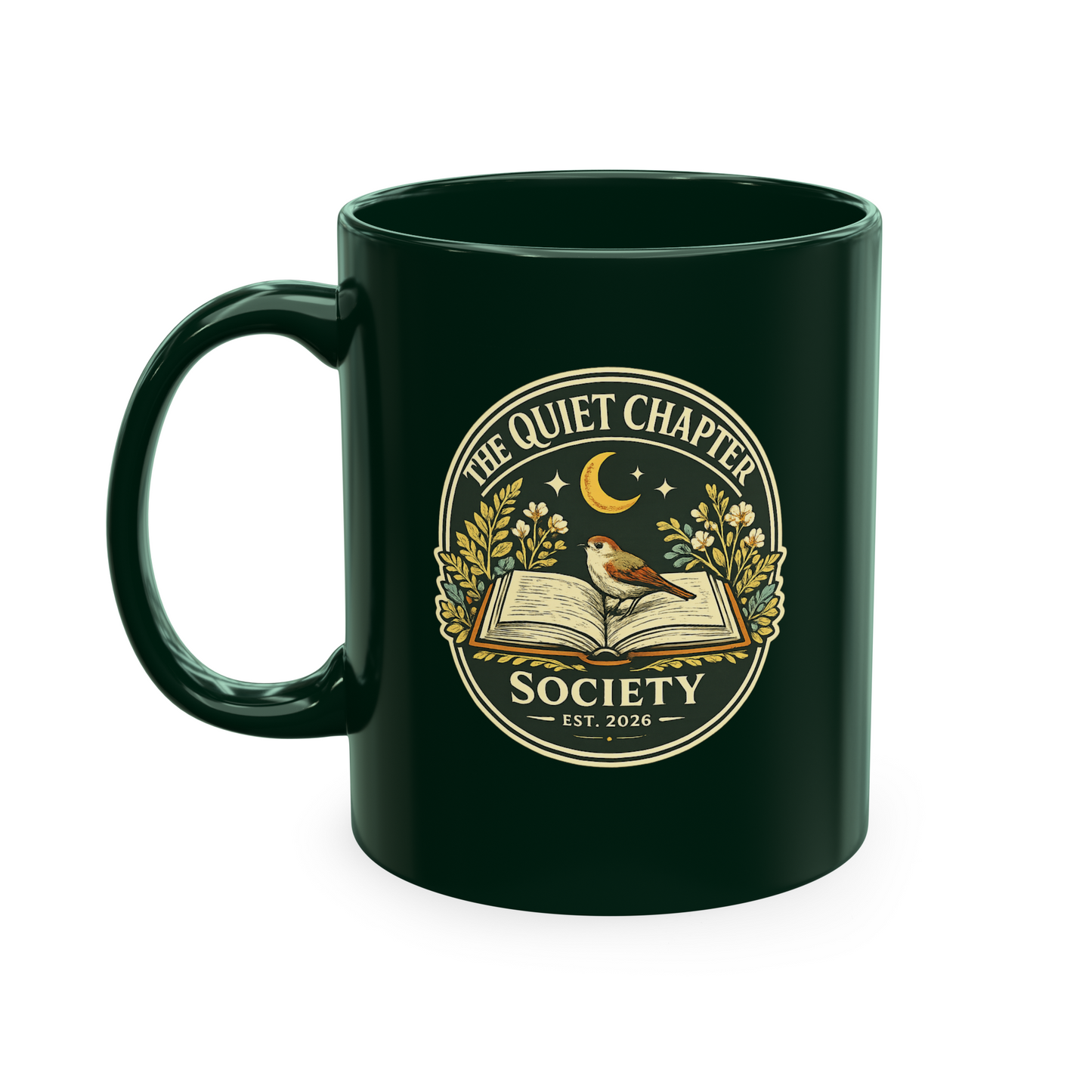 The Quiet Chapter Society Coffee Mug – Gift for Book Lovers