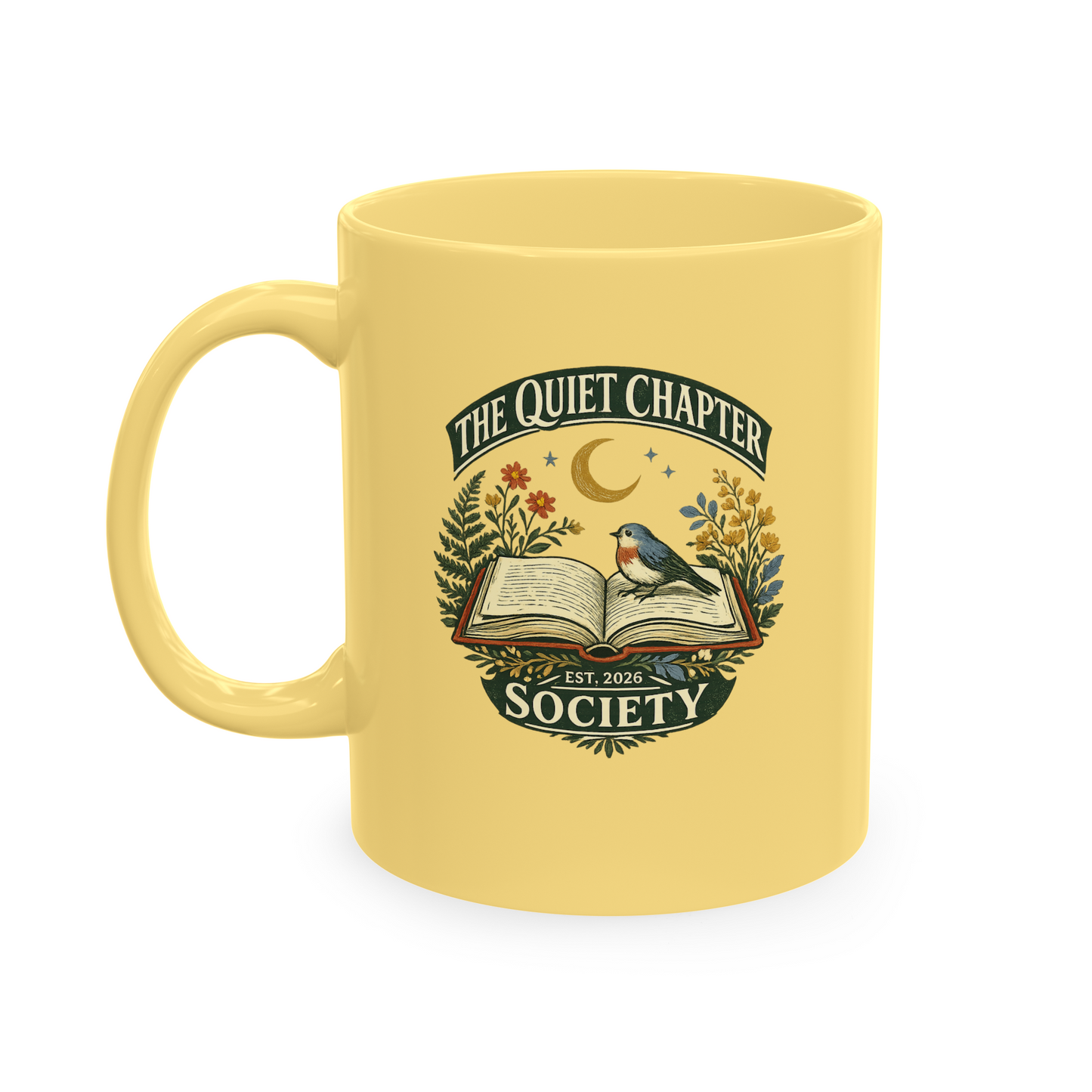 The Quiet Chapter Society Coffee Mug – Gift for Book Lovers