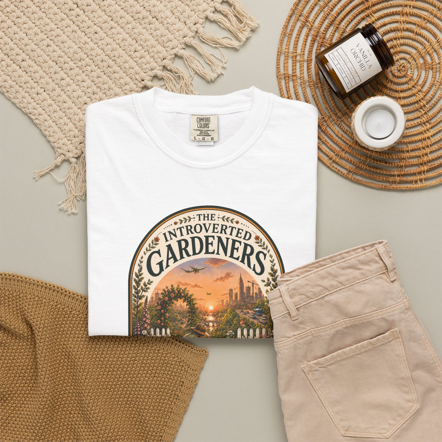 Gardeners Society T-Shirt — "Introverted Gardeners Society" Vintage Plant Lover Tee