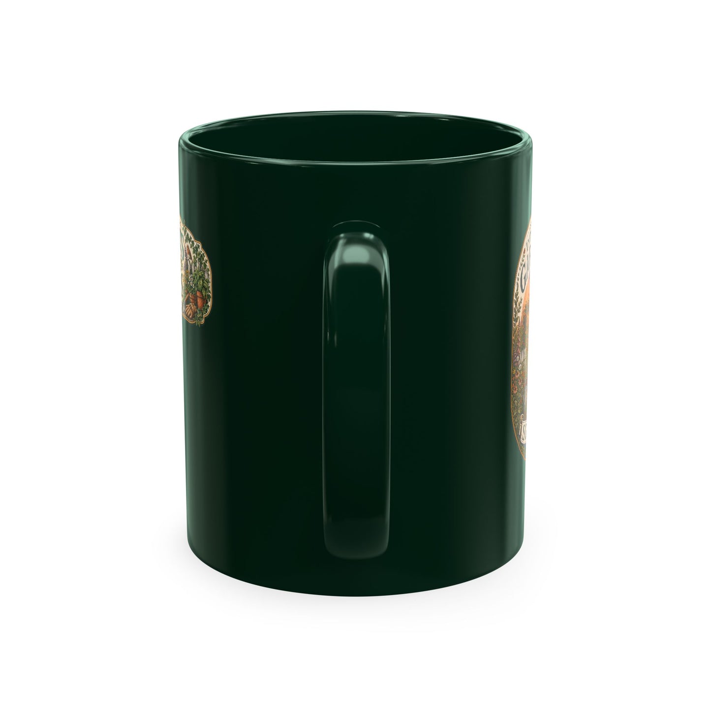 Gardener's Society Ceramic Mug — Introverted Gardeners Vintage Emblem