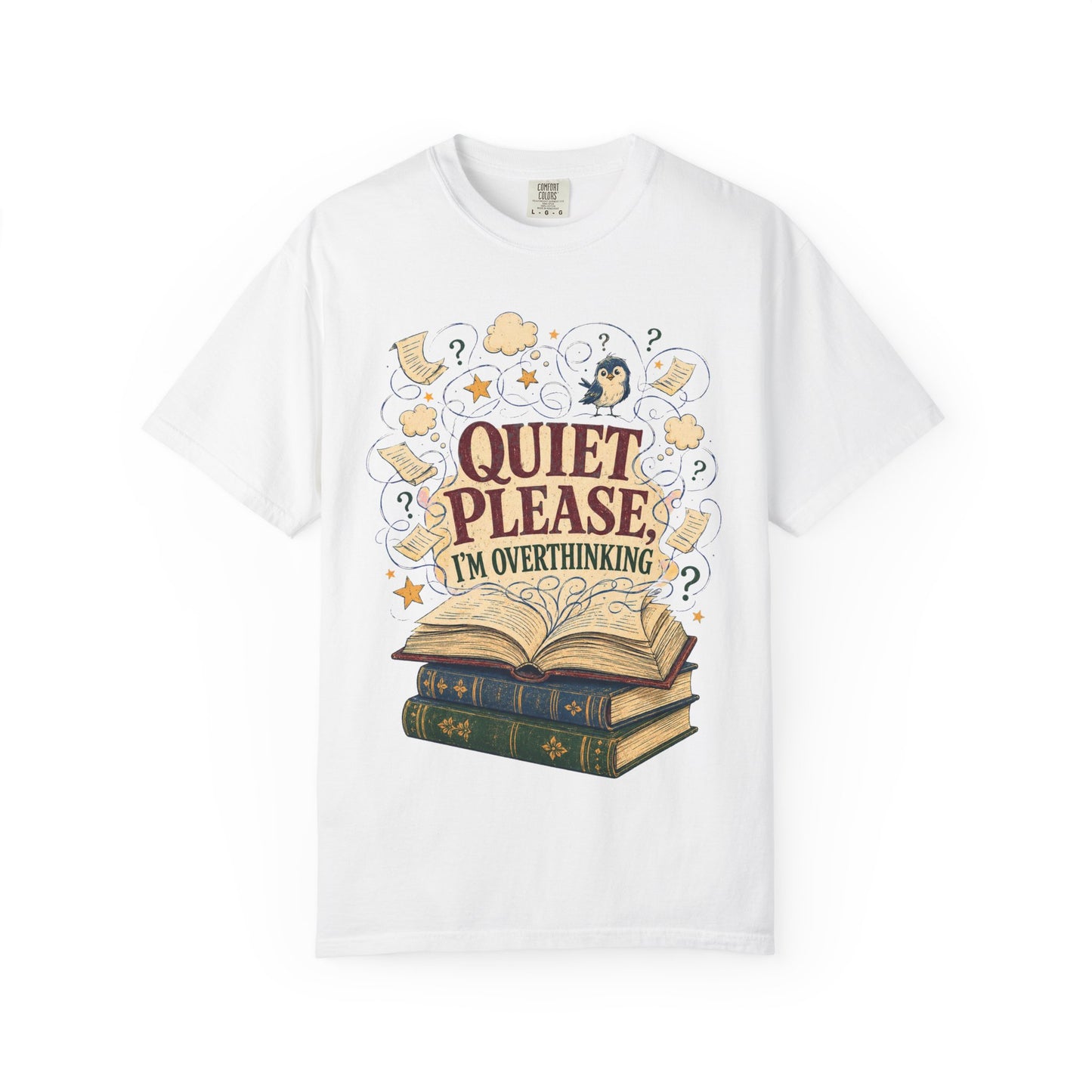 Quiet Please I'm Overthinking Book Lover T-Shirt