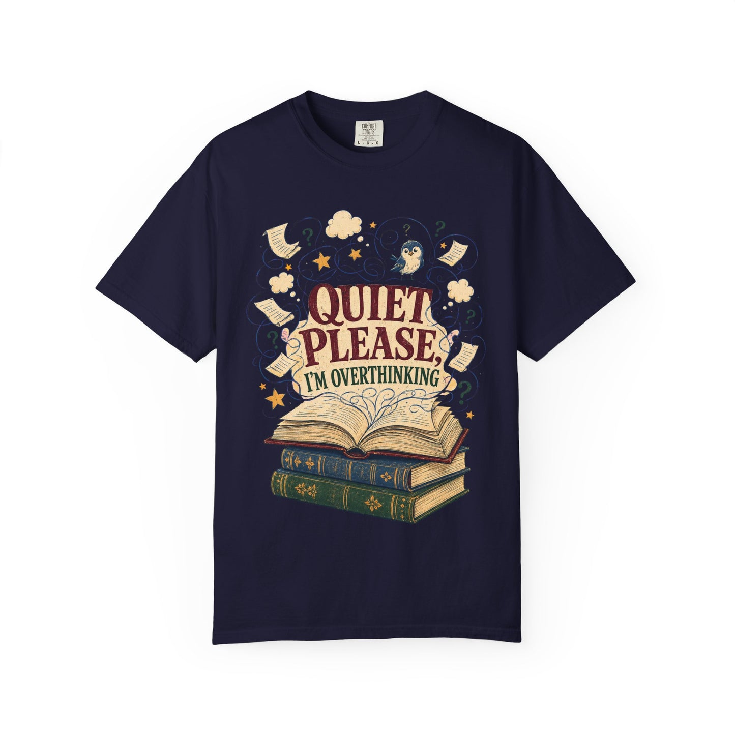Quiet Please I'm Overthinking Book Lover T-Shirt