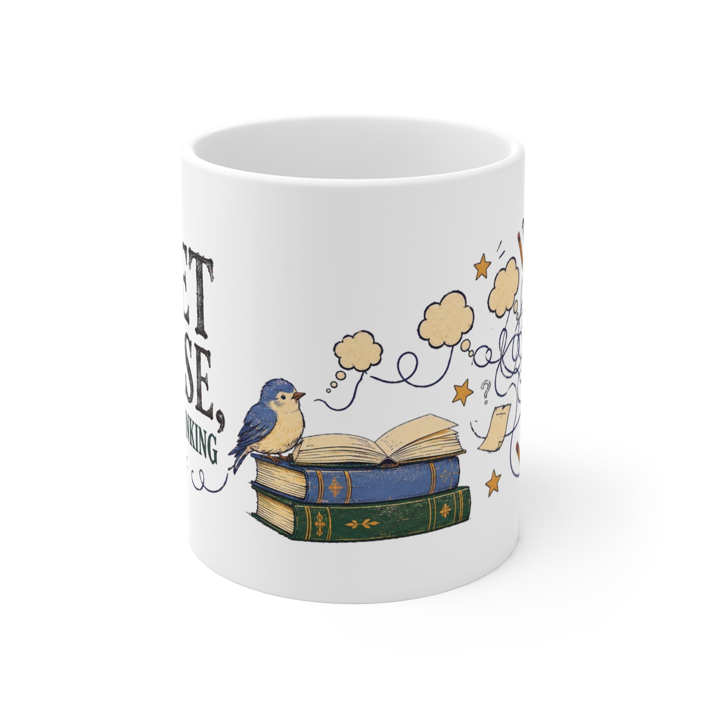 Back to School Collection – Coffee Cup – Quiet Please I’m Overthinking