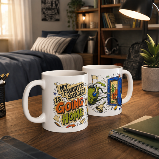 Back to School Collection  — Mug  — My Favourite Subject Is Going Home