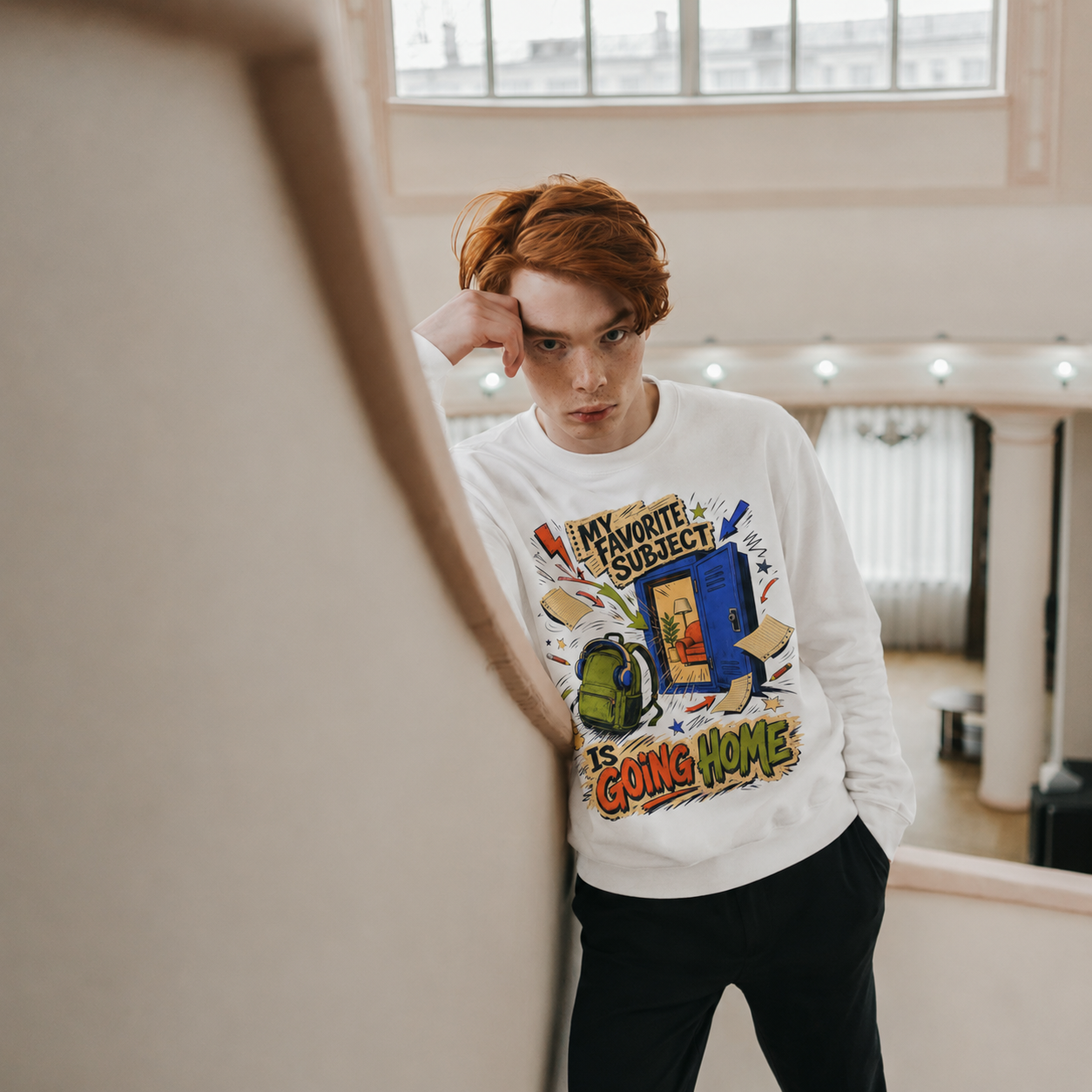 Back To School Collection  — Crewneck Sweatshirt  — "My Favorite Subject Is Going Home"