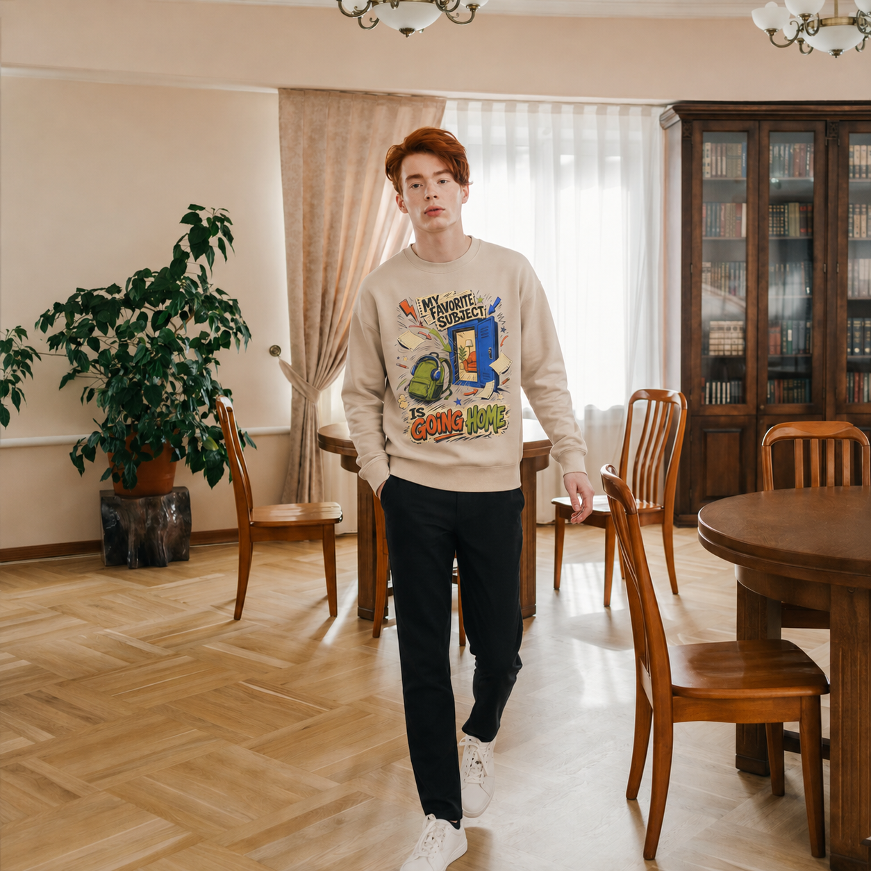 Back To School Collection  — Crewneck Sweatshirt  — "My Favorite Subject Is Going Home"