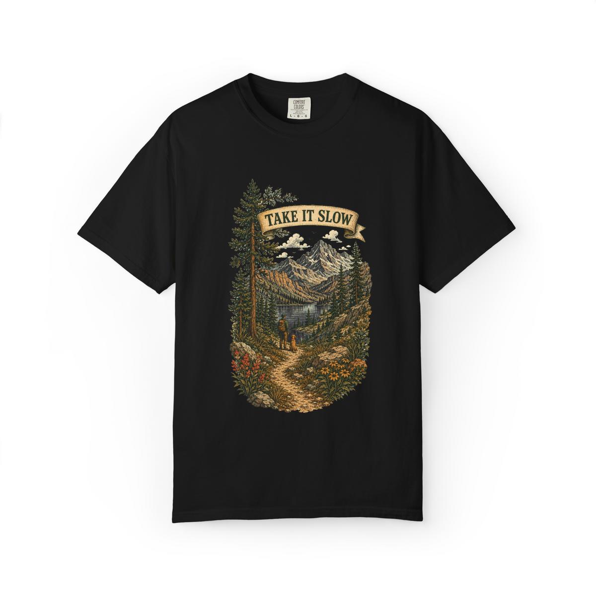 Take It Slow T-Shirt — Vintage Mountain Hiking Tee - T-Shirt - Image 8
