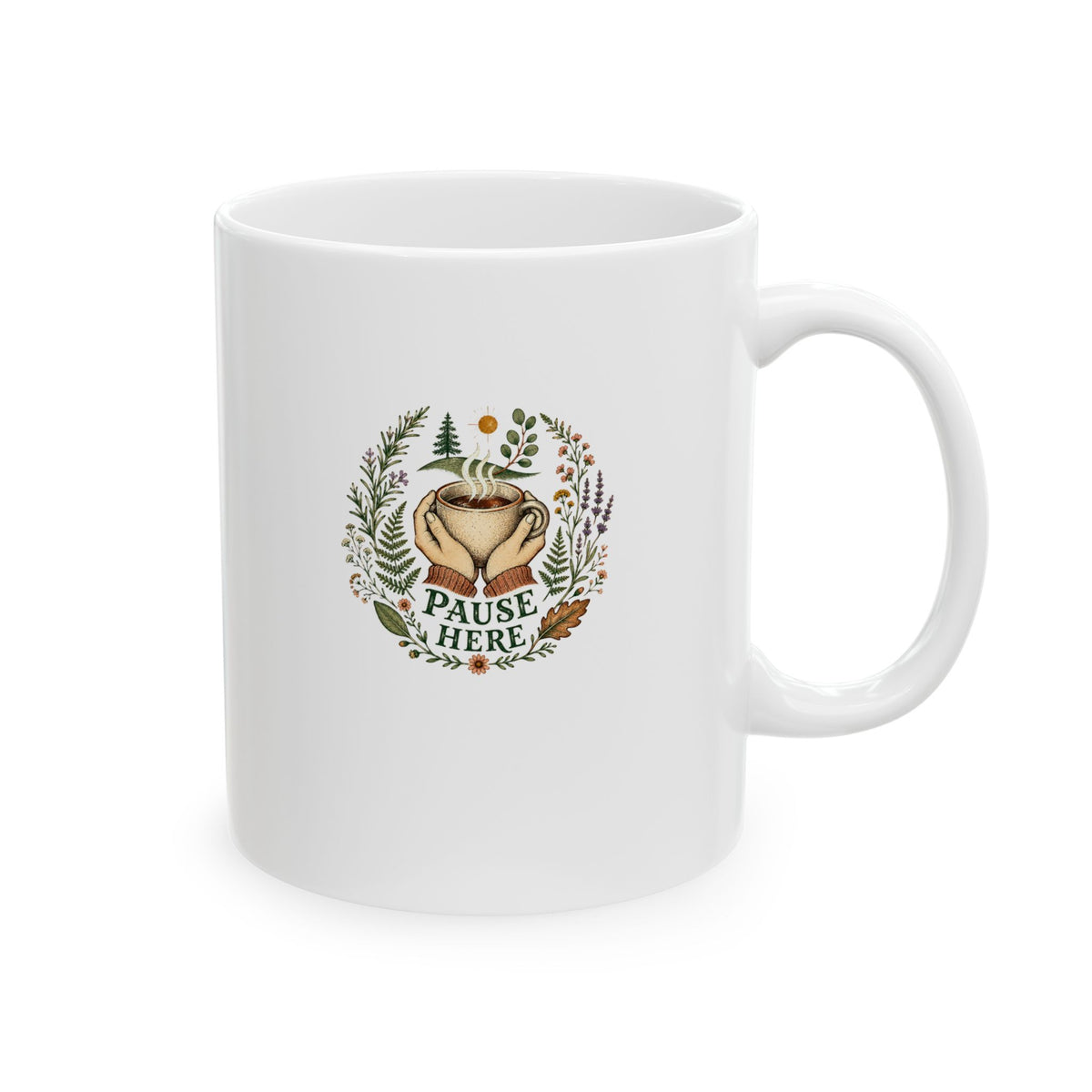 Take It Slow Mountain Mug — Vintage Hiking Coffee Cup (11oz & 15oz) - Mug - Image 3