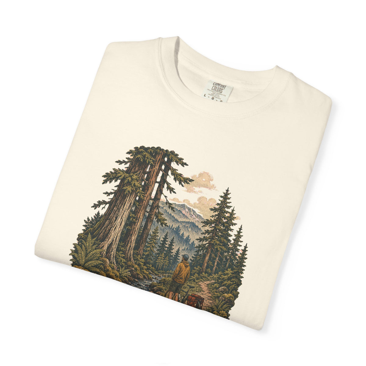 Quiet Trails T-Shirt — Vintage Mountain Hiking Tee - T-Shirt - Image 7