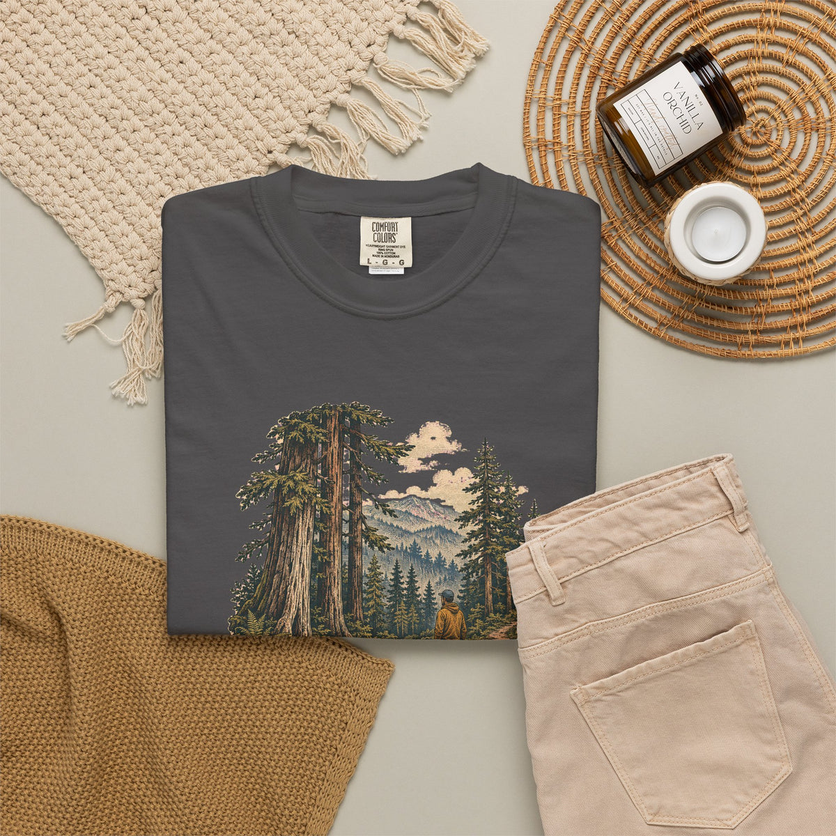 Quiet Trails T-Shirt — Vintage Mountain Hiking Tee - T-Shirt - Image 10