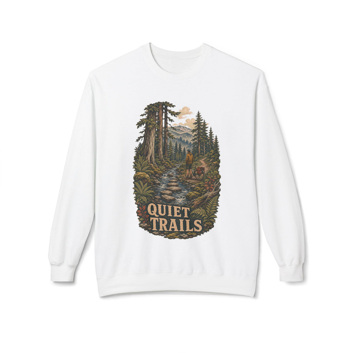 Quiet Trails Sweatshirt — Vintage Mountain Crewneck - Sweatshirt - Image 5