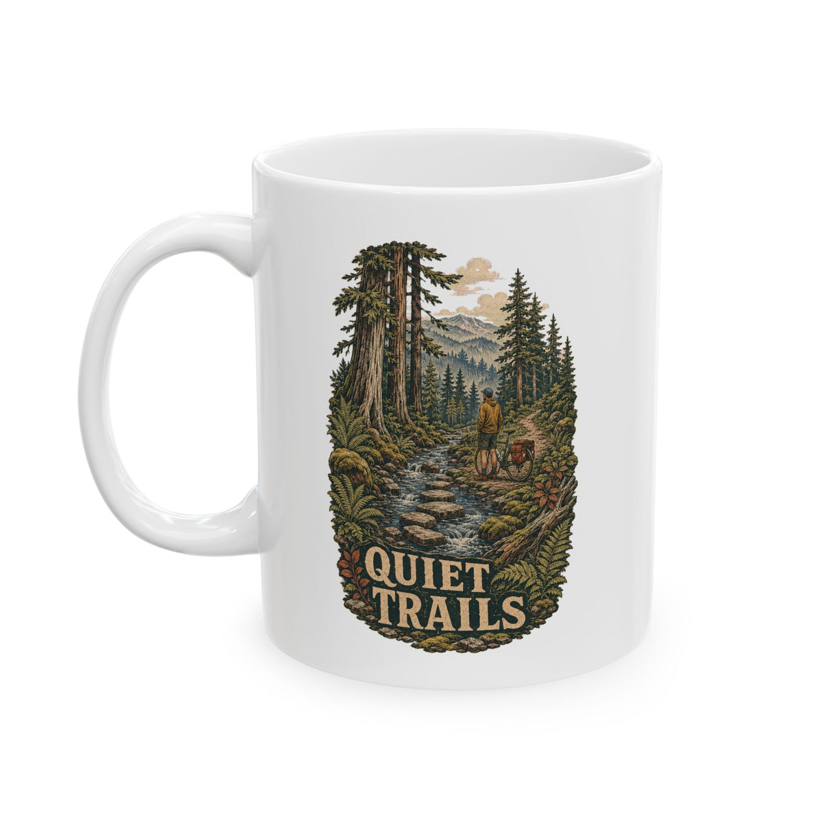 Quiet Trails Mug — Mountain & Botanical Coffee Cup (11oz & 15oz) - Mug - Image 3