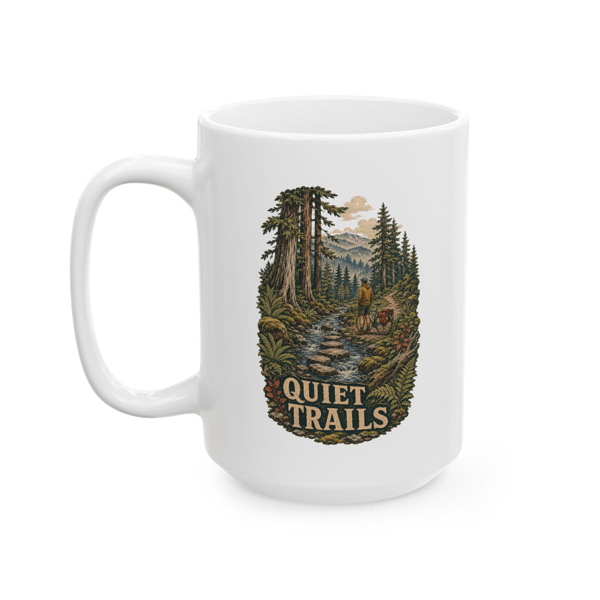 Quiet Trails Mug — Mountain & Botanical Coffee Cup (11oz & 15oz) - Mug - Image 2