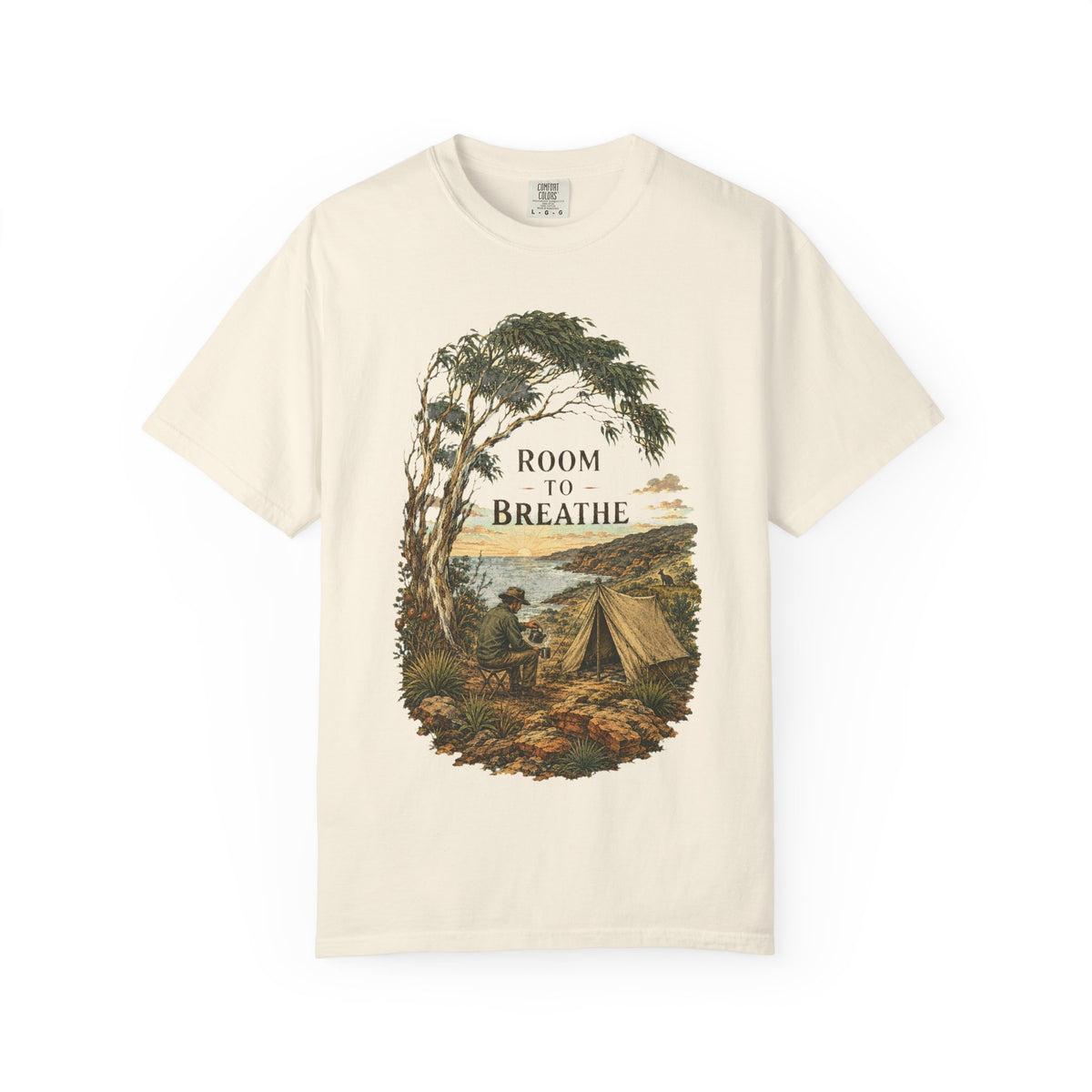 Room to Breathe T-Shirt — Vintage Coastal Camping Tee - T-Shirt - Image 7