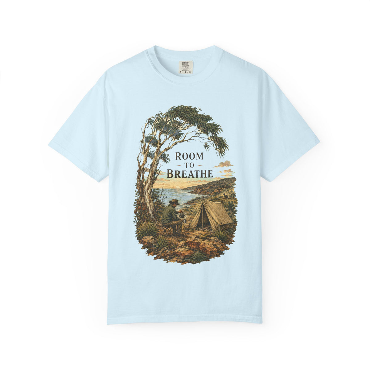 Room to Breathe T-Shirt — Vintage Coastal Camping Tee - T-Shirt - Image 8