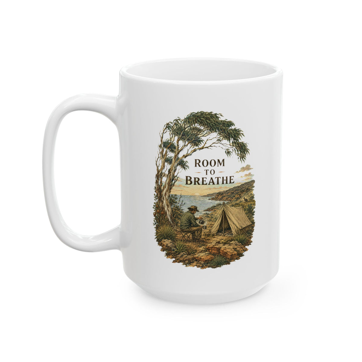 Room to Breathe Mug — Coastal Camping Coffee Cup (11oz & 15oz) - Mug - Image 7