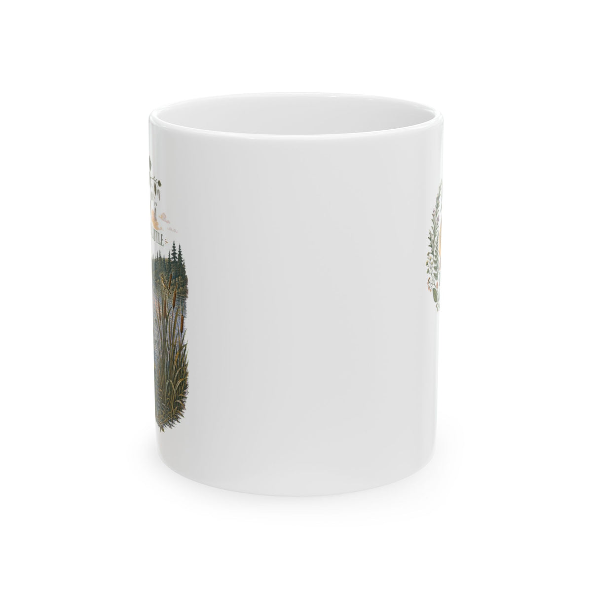 Notice the Little & Pause Here Ceramic Mug — Scenic Nature Coffee Cup (11oz) - Mug - Image 5