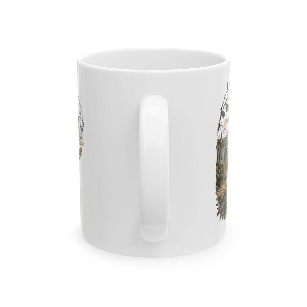 Notice the Little & Pause Here Ceramic Mug — Scenic Nature Coffee Cup (11oz) - Mug - Image 6