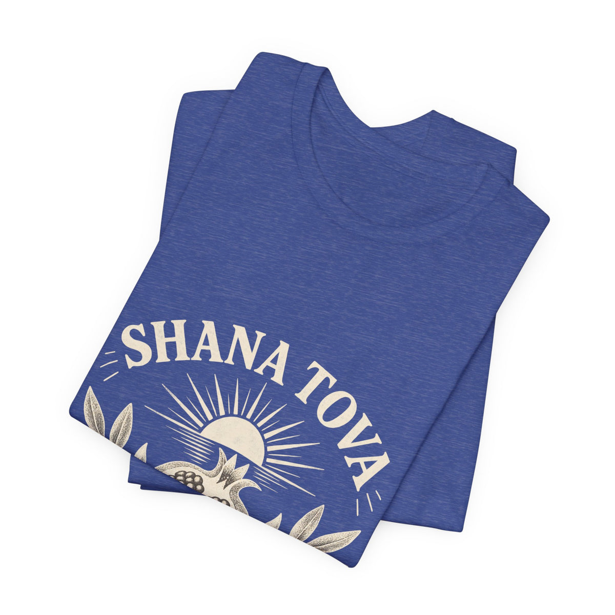 Shana Tova 5787 Pomegranate Unisex Tee — Rosh Hashanah Holiday T-Shirt - T-Shirt - Image 4