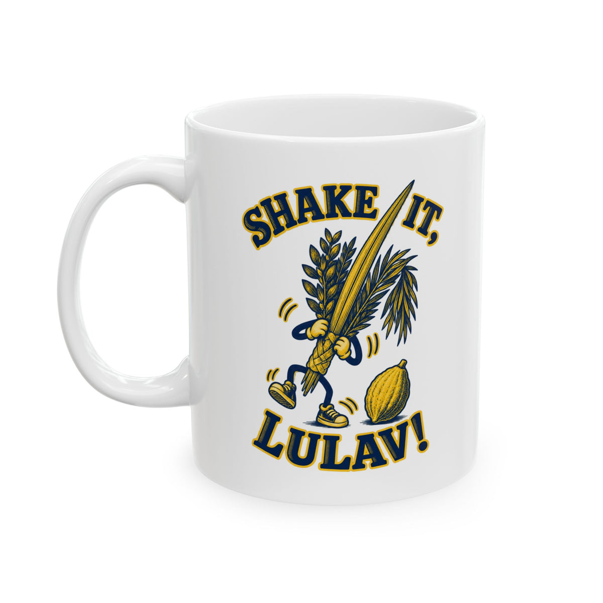 Shake It, Lulav! Mug – Funny Sukkot Four Species Ceramic Cup, 11oz - Mug - Image 3