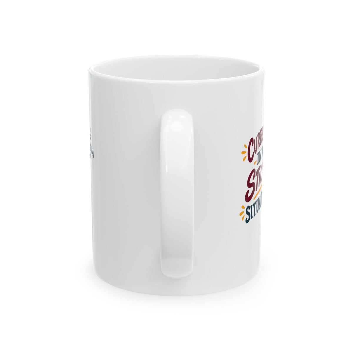 Rosh Hashanah Ceramic Mug — “Currently in a Sticky Situation” Funny Apple & Honey Design, 11oz - Mug - Image 5