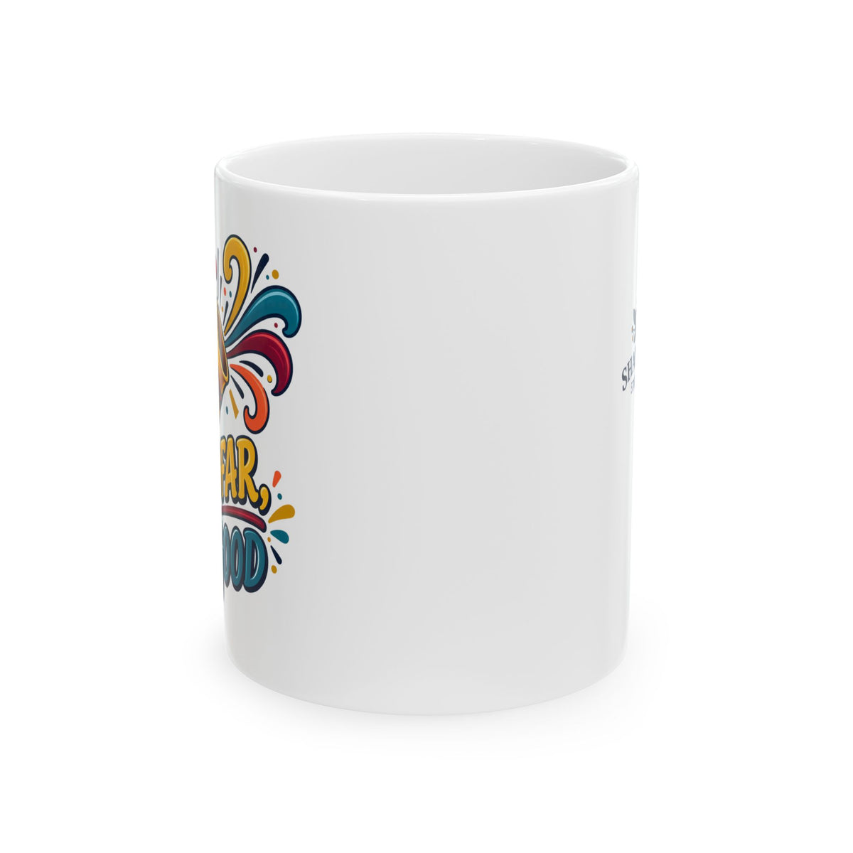 Rosh Hashanah Shofar Ceramic Mug — “Shofar, So Good” Funny Jewish Holiday Design, 11oz - Mug - Image 4