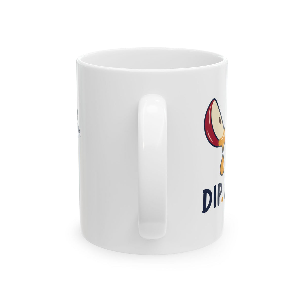 Rosh Hashanah Ceramic Mug — “Dip. Sip. Repeat.” Apple & Honey Jewish New Year Design, 11oz - Mug - Image 7