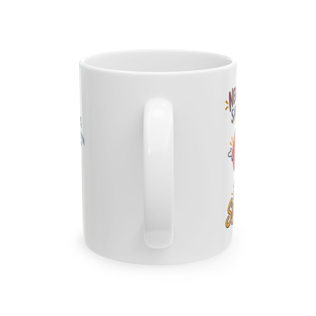 Rosh Hashanah Ceramic Mug — “New Year, Same Me — Just Sweeter” Funny Apple Design, 11oz - Mug - Image 4
