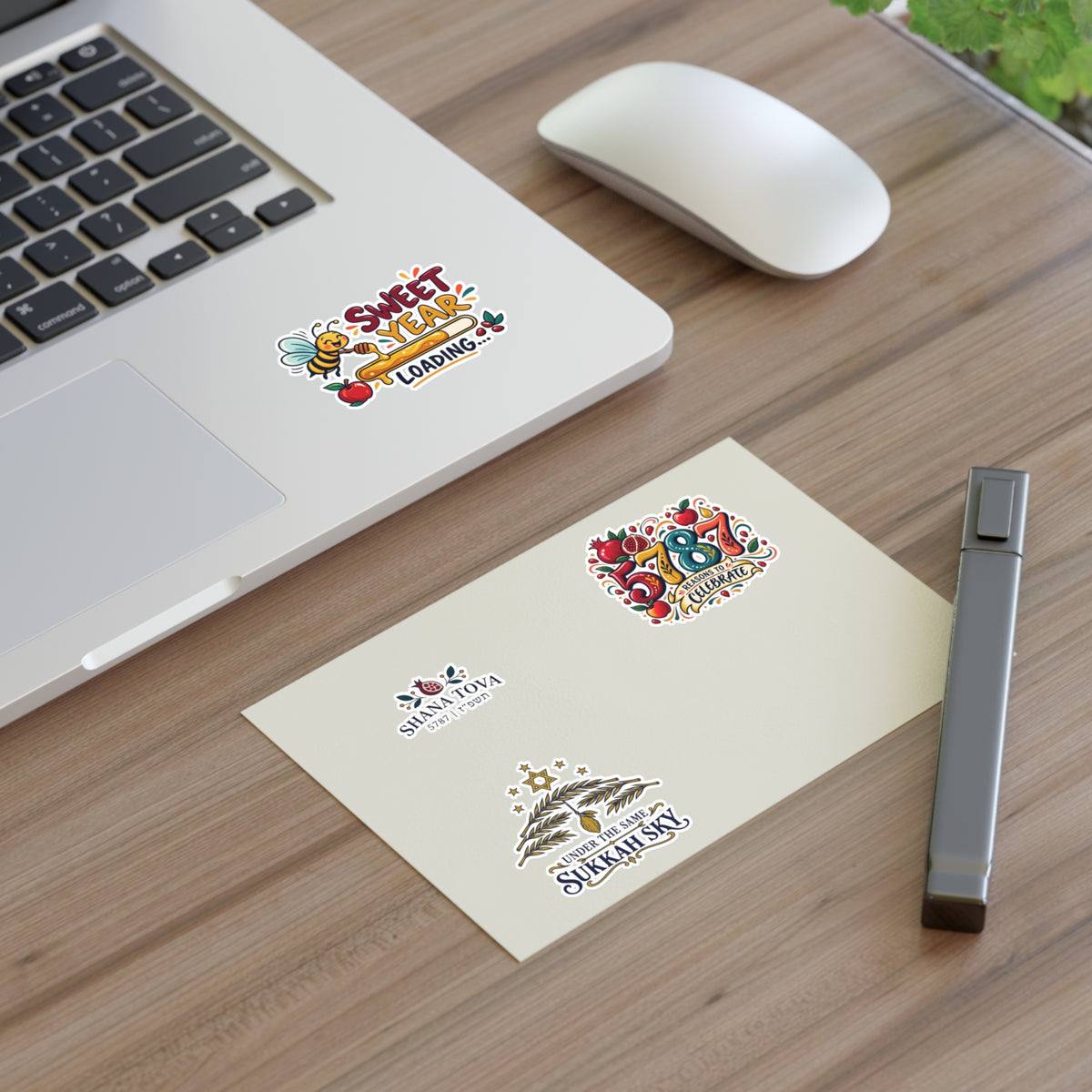 Jewish Holiday Sticker Sheet — Rosh Hashanah & Sukkot Celebration Stickers - Paper products - Image 3
