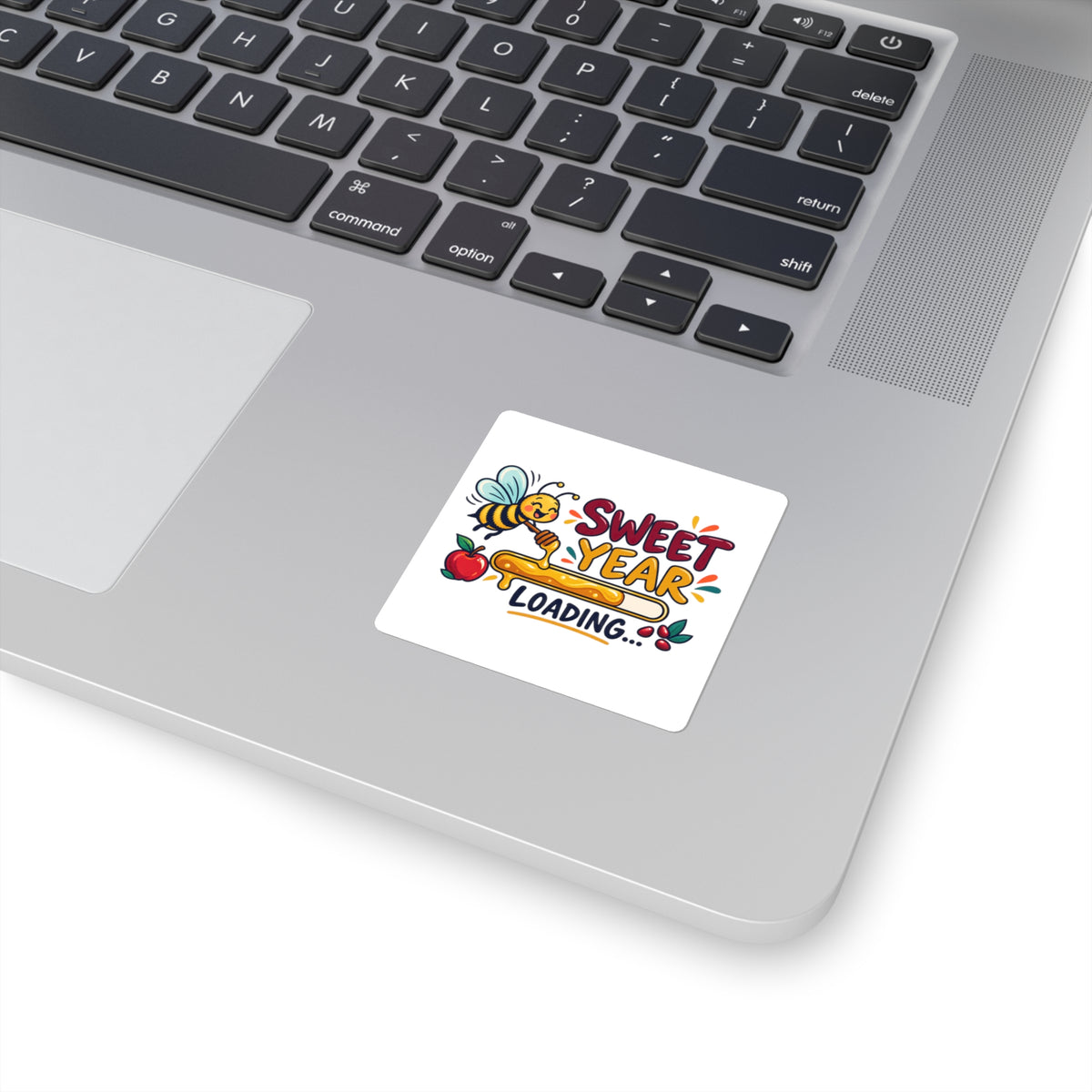 Sweet Year Loading Sticker — Cute Bee & Honey New Year Vinyl Decal, 2×2 Inch - Paper products - Image 4