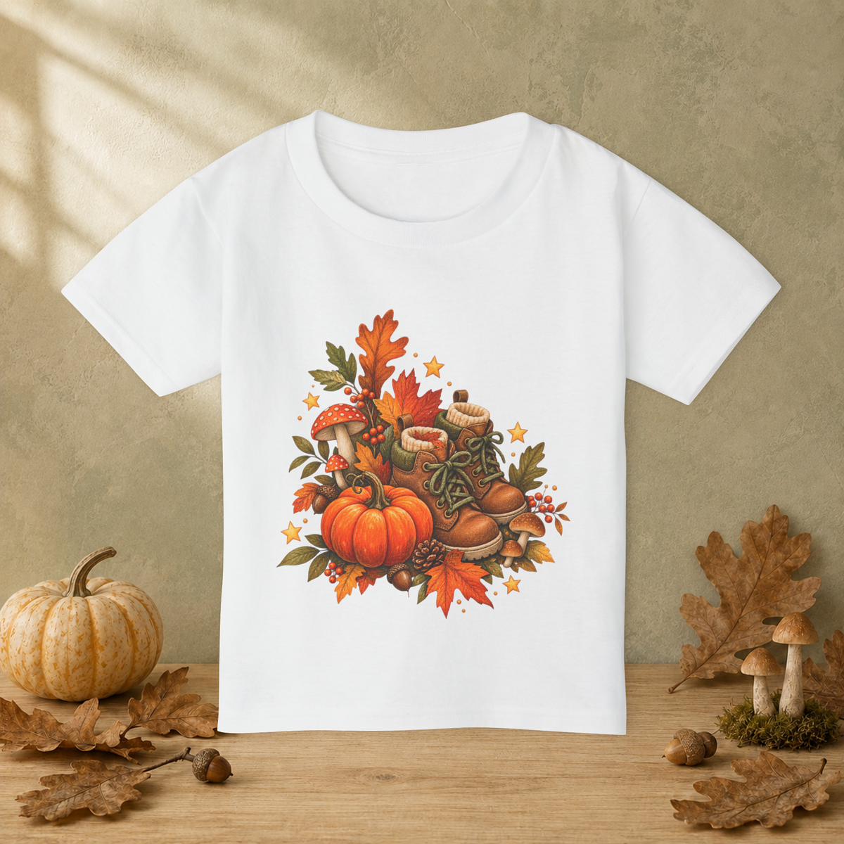Little Pumpkin Explorer Toddler T-Shirt — Thanksgiving Autumn Adventure Tee - Kids clothes - Image 2