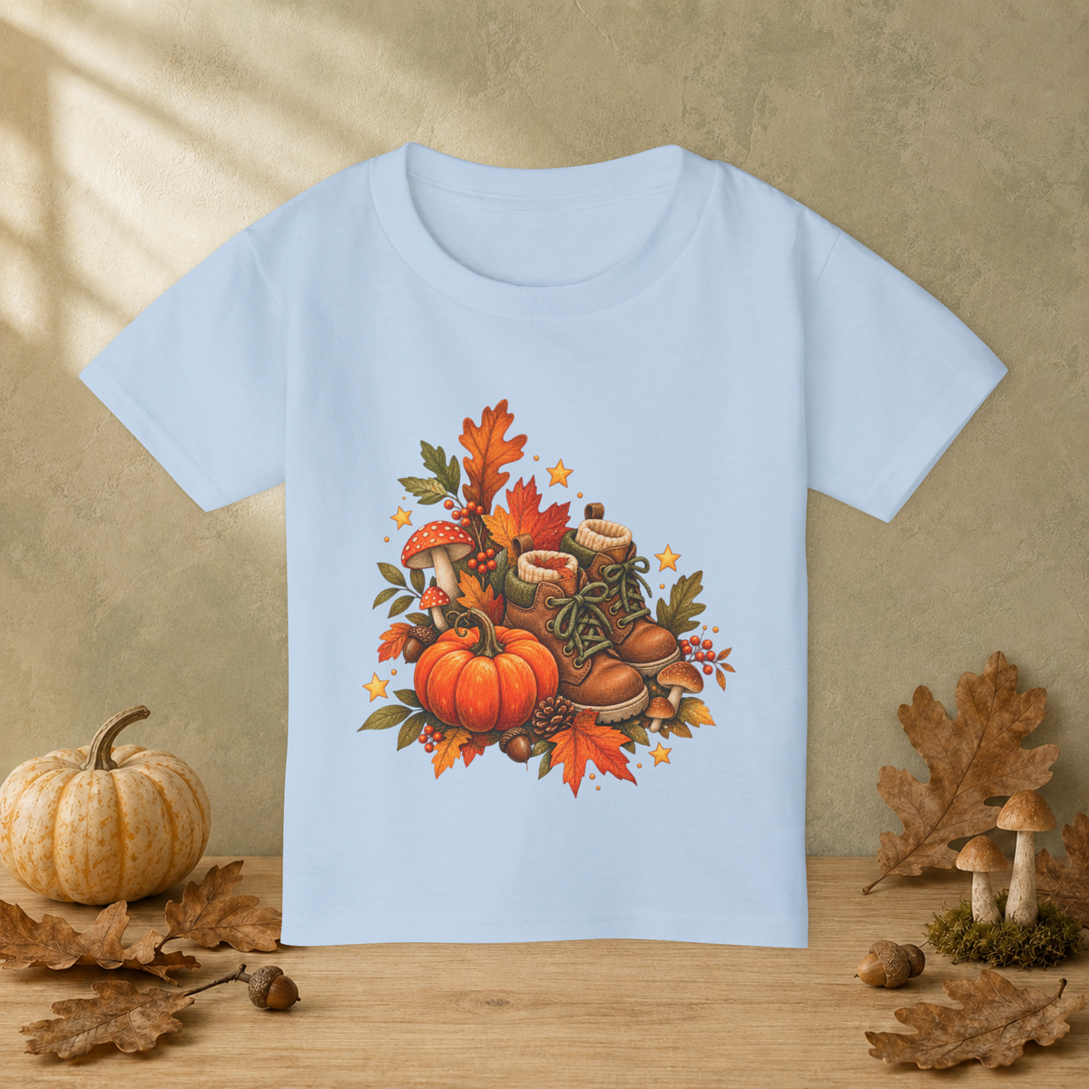 Little Pumpkin Explorer Toddler T-Shirt — Thanksgiving Autumn Adventure Tee - Kids clothes - Image 4