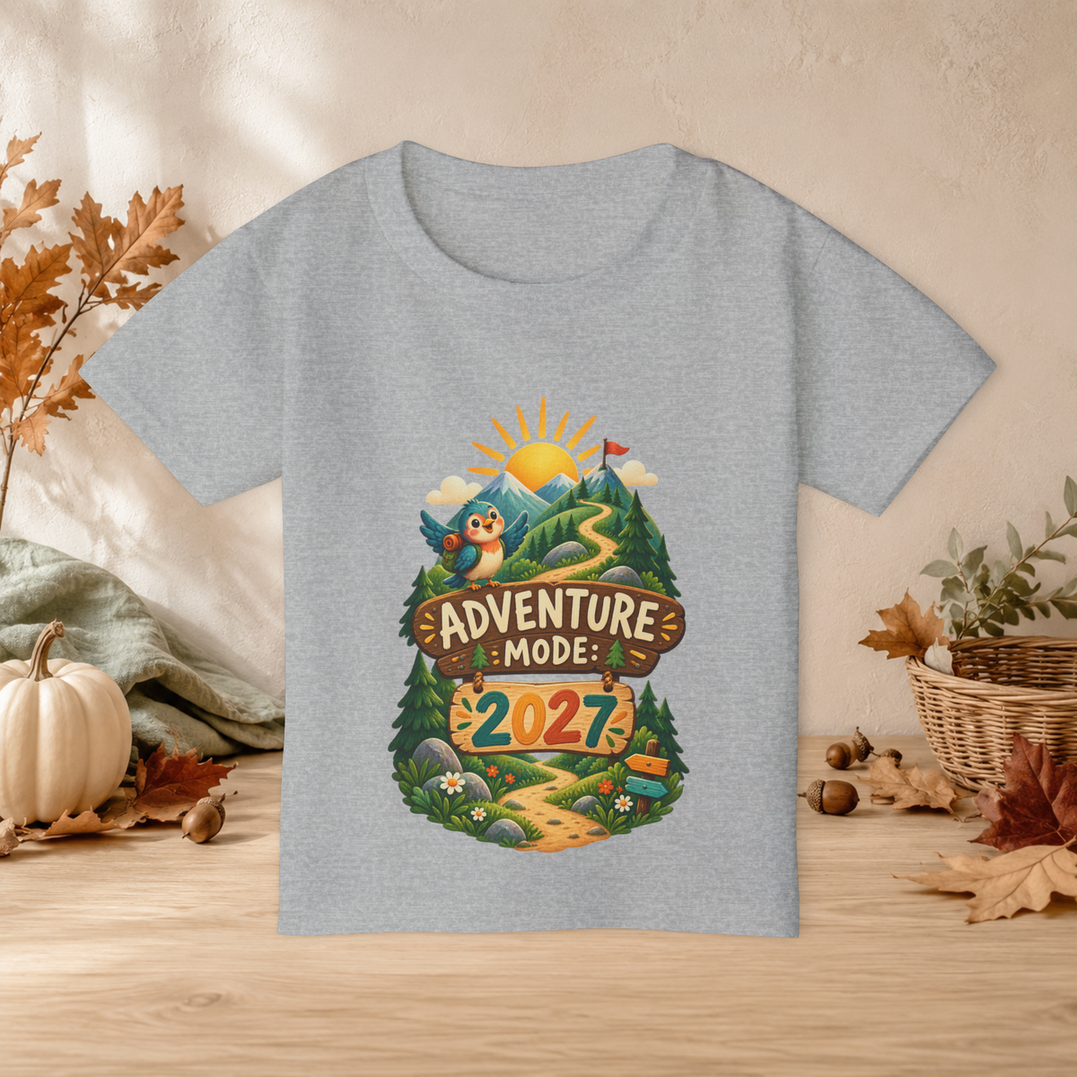 Kids’ “Adventure Mode 2027” T-Shirt — Unisex New Year Explorer Tee - Kids clothes - Image 2