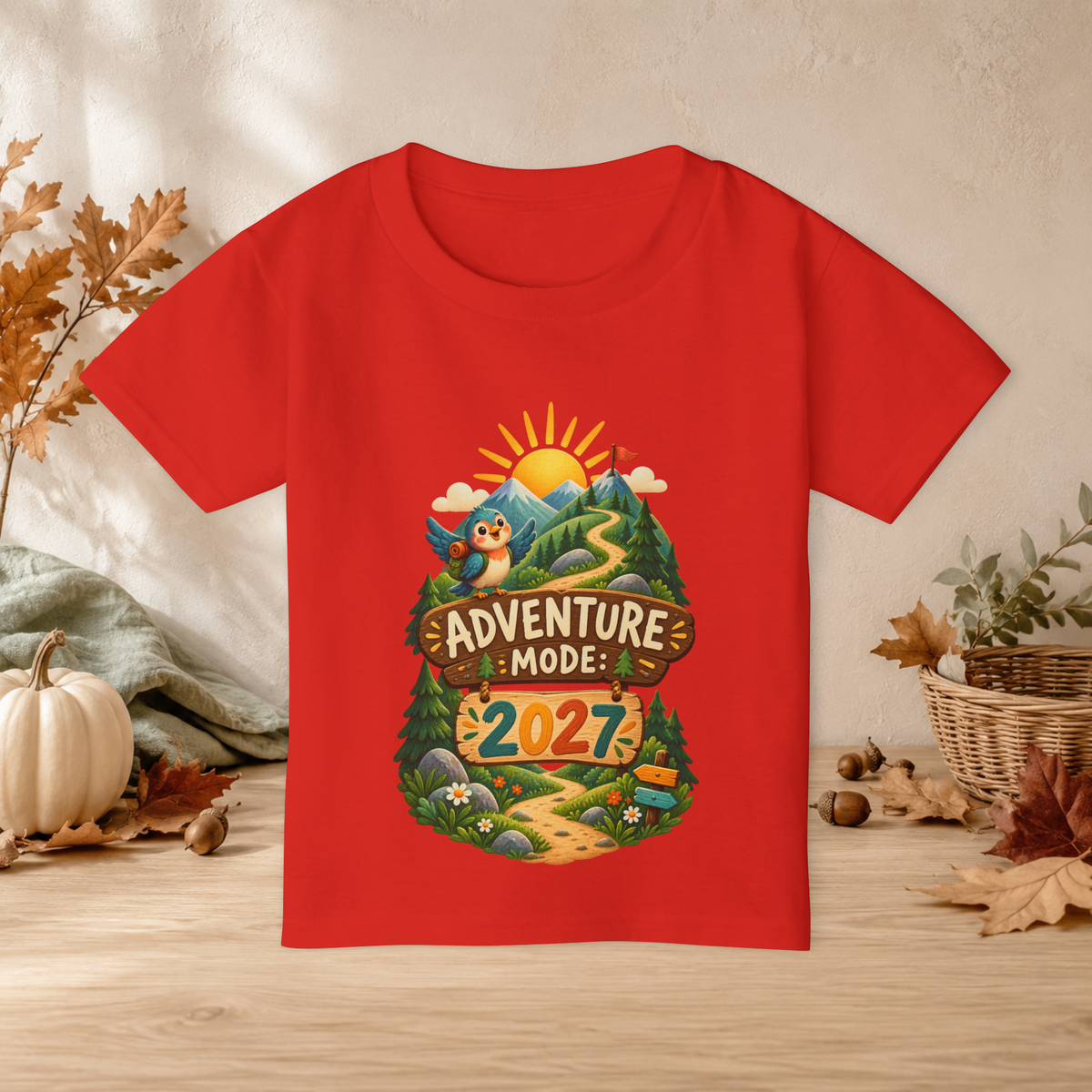 Kids’ “Adventure Mode 2027” T-Shirt — Unisex New Year Explorer Tee - Kids clothes - Image 7