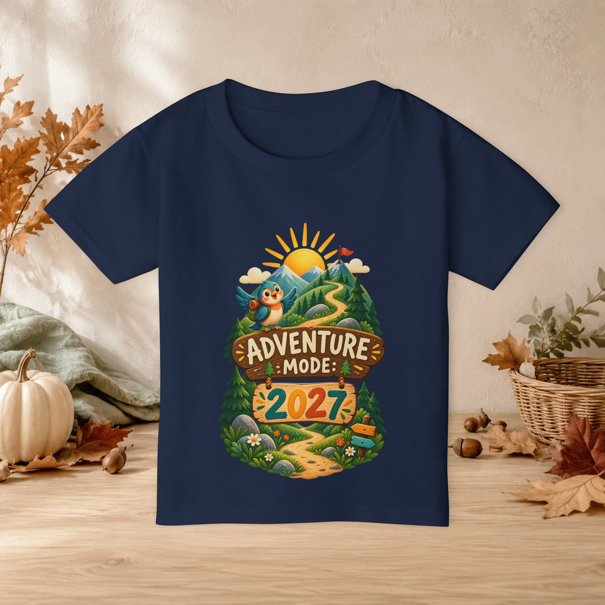 Kids’ “Adventure Mode 2027” T-Shirt — Unisex New Year Explorer Tee - Kids clothes - Image 5