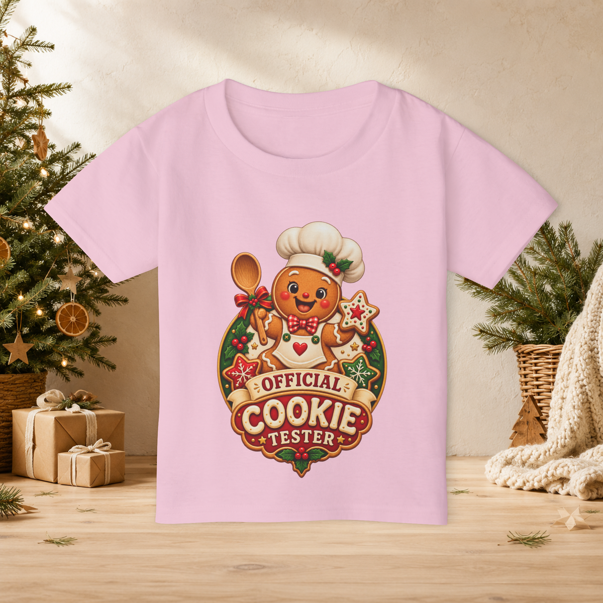 Kids’ “Official Christmas Cookie Tester” T-Shirt — Cute Gingerbread Holiday Tee - Kids clothes - Image 6
