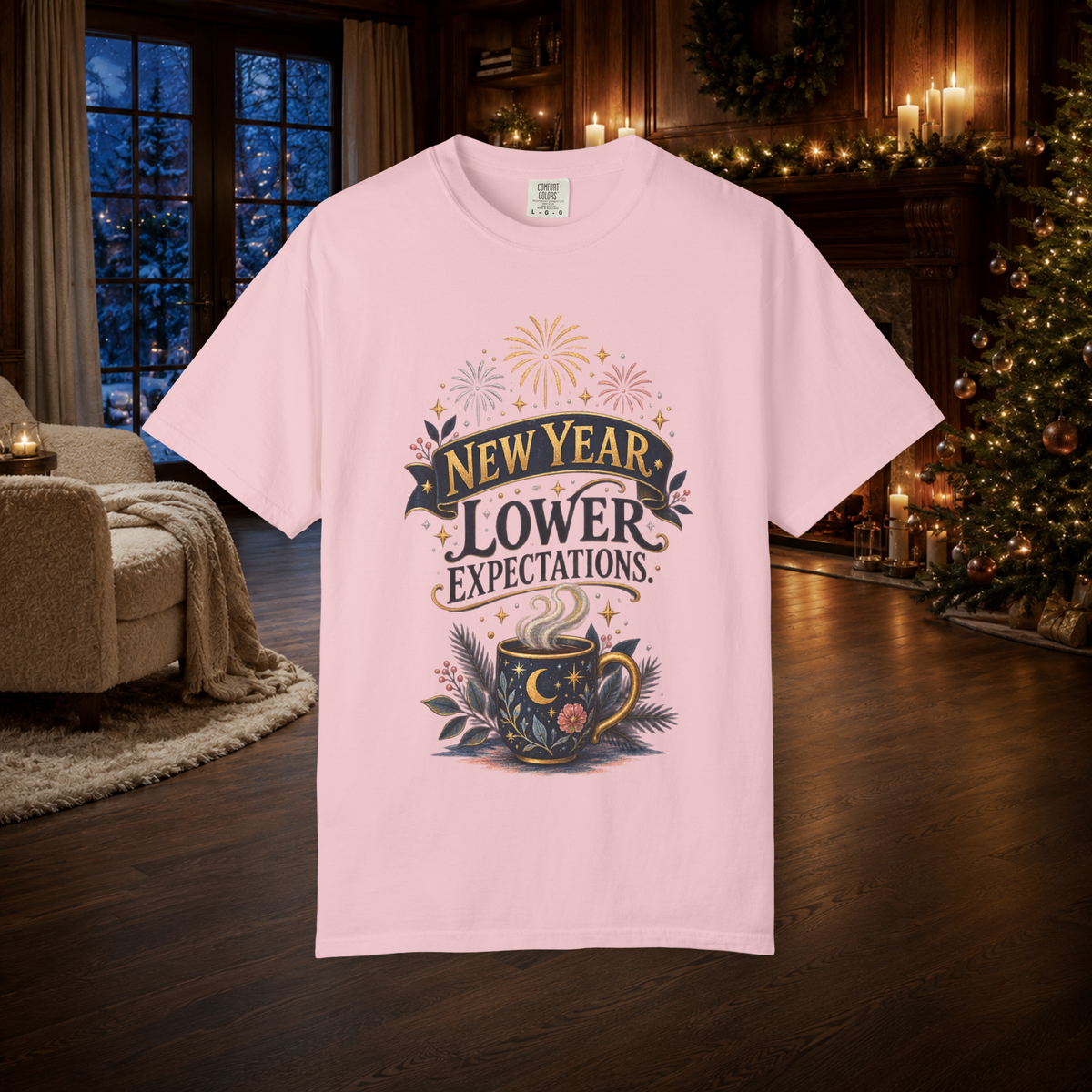 Unisex Adult T-Shirt – New Year Lower Expectations Funny Graphic Tee - T-Shirt - Image 6