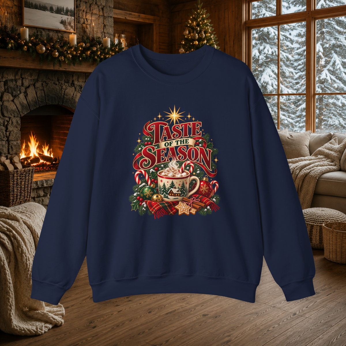 Unisex Adult “Taste of the Season” Christmas Sweatshirt – Cozy Holiday Crewneck - Sweatshirt - Image 4