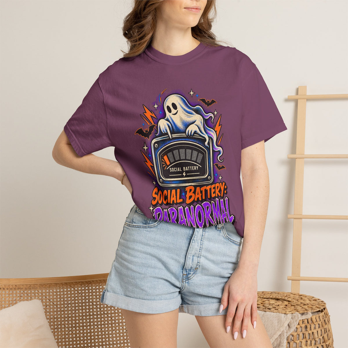 Unisex Adult Paranormal Social Battery T-Shirt - T-Shirt - Image 32